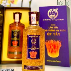 Rượu lão tửu đông trùng hạ thảo Út Tây – Chai 650ml